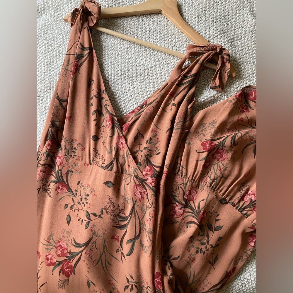Reformation pink floral dress